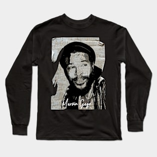 Marvin Gaye 80s Vintage Old Poster Long Sleeve T-Shirt